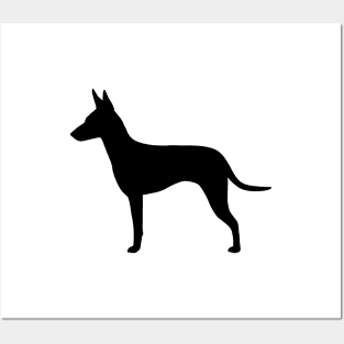 Manchester Terrier Silhouette Posters and Art